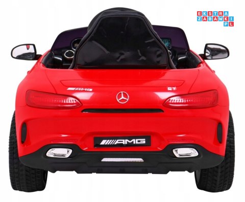 [HL-2588] Mercedes Benz GT na akumulator 12V/4.5Ah 2x35W z Pilotem Wolny Start MP3 LED - czerwony
