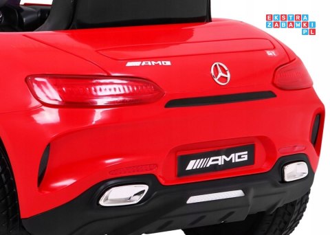 [HL-2588] Mercedes Benz GT na akumulator 12V/4.5Ah 2x35W z Pilotem Wolny Start MP3 LED - czerwony