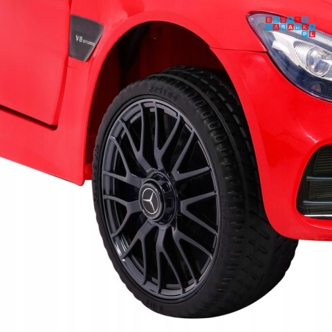 [HL-2588] Mercedes Benz GT na akumulator 12V/4.5Ah 2x35W z Pilotem Wolny Start MP3 LED - czerwony