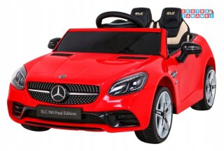 Czerwone Mercedes Benz SLC300 na akumulator - z Pilotem, Dźwięki MP3, Wolny Start