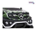 [UNIMOG] Mercedes Benz Unimog lakierowany na akumulator 12V/14Ah ekoskóra EVA MP3 - moro