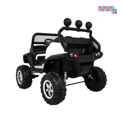 [JL199] Mercedes Benz Unimog na akumulator 4x35W 12V/10Ah Pilot Wolny Start MP3 LED - biały