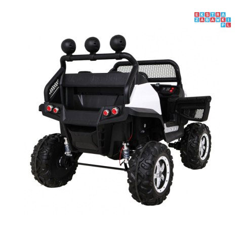 [JL199] Mercedes Benz Unimog na akumulator 4x35W 12V/10Ah Pilot Wolny Start MP3 LED - biały