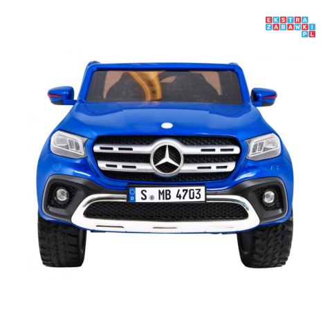 [XMX-606] Mercedes Benz X-Class lakierowany na akumulator 4x45W 24V/7Ah Pilot MP4 LED EVA - niebieski