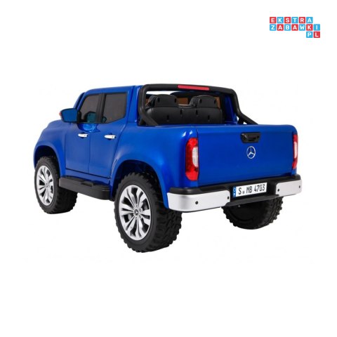 [XMX-606] Mercedes Benz X-Class lakierowany na akumulator 4x45W 24V/7Ah Pilot MP4 LED EVA - niebieski