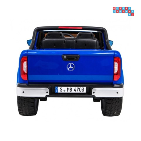 [XMX-606] Mercedes Benz X-Class lakierowany na akumulator 4x45W 24V/7Ah Pilot MP4 LED EVA - niebieski