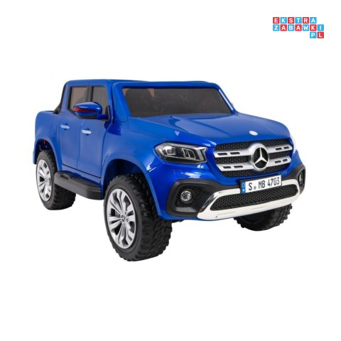 [XMX-606] Mercedes Benz X-Class lakierowany na akumulator 4x45W 24V/7Ah Pilot MP4 LED EVA - niebieski
