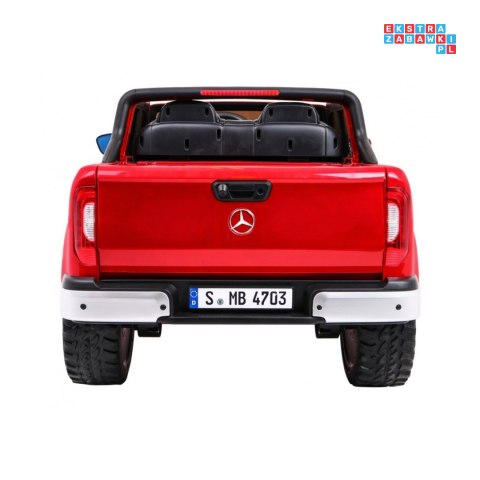 [XMX-606] Mercedes Benz X-Class lakierowany na akumulator 4x45W 24V/7Ah Pilot MP4 LED EVA - czerwony
