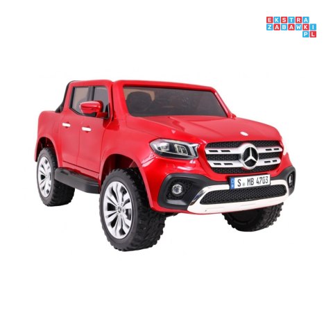 [XMX-606] Mercedes Benz X-Class lakierowany na akumulator 4x45W 24V/7Ah Pilot MP4 LED EVA - czerwony
