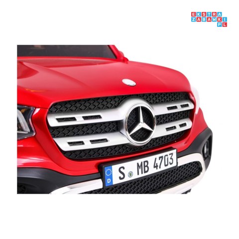[XMX-606] Mercedes Benz X-Class lakierowany na akumulator 4x45W 24V/7Ah Pilot MP4 LED EVA - czerwony