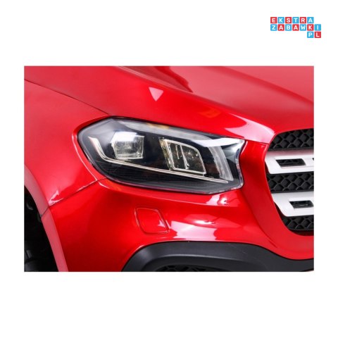 [XMX-606] Mercedes Benz X-Class lakierowany na akumulator 4x45W 24V/7Ah Pilot MP4 LED EVA - czerwony