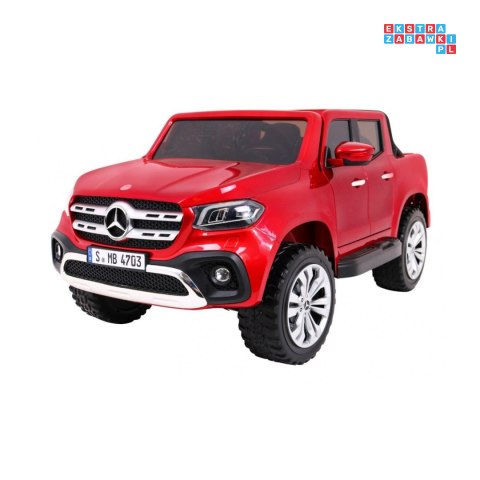 [XMX-606] Mercedes Benz X-Class lakierowany na akumulator 4x45W 24V/7Ah Pilot MP4 LED EVA - czerwony