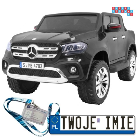 [XMX-606] Mercedes Benz X-Class na akumulator 4x45W 24V/7Ah Pilot MP4 LED EVA - czarny