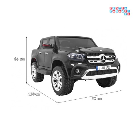 [XMX-606] Mercedes Benz X-Class na akumulator 4x45W 24V/7Ah Pilot MP4 LED EVA - czarny
