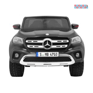 Czarny Mercedes Benz X-Class na akumulator - 4x45W, 24V/7Ah, Pilot, MP4, LED, EVA - [XMX-606]