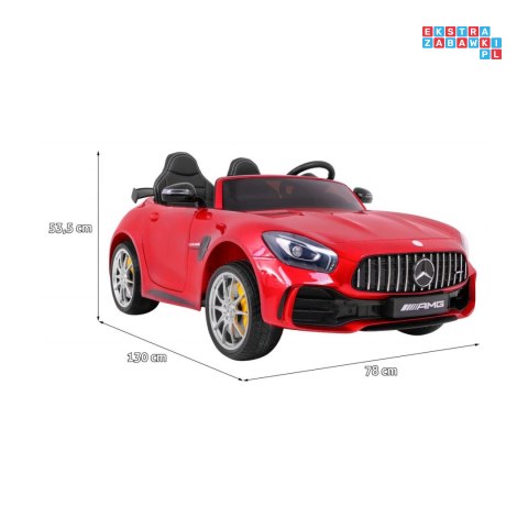 Mercedes-Benz GT R Lakierowany Pojazd na akumulator 4x4 Nawiew powietrza Pilot EVA MP3 LED