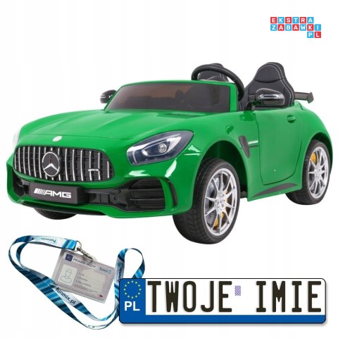 [HL289.EXL] Mercedes-Benz GT R Lakierowany na akumulator 24V/7Ah Nawiew powietrza Pilot EVA MP3 LED