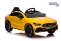 [19785] Mercedes CLA 45S AMG na akumulator 4x45W 12V/7Ah Lakier Ekoskóra EVA MP3 USB LED - żółty
