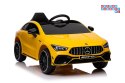 [19785] Mercedes CLA 45S AMG na akumulator 4x45W 12V/7Ah Lakier Ekoskóra EVA MP3 USB LED - żółty