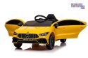 [19785] Mercedes CLA 45S AMG na akumulator 4x45W 12V/7Ah Lakier Ekoskóra EVA MP3 USB LED - żółty