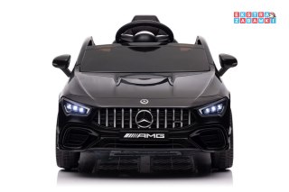 Czarne Mercedes CLA 45S AMG na akumulator - 4x4, Ekoskóra, EVA, MP3, USB, LED