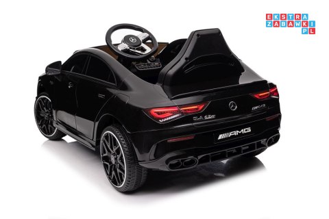 [19788] Mercedes CLA 45S AMG na akumulator 4x45W 12V/7Ah Lakier Ekoskóra EVA MP3 USB LED - czarny