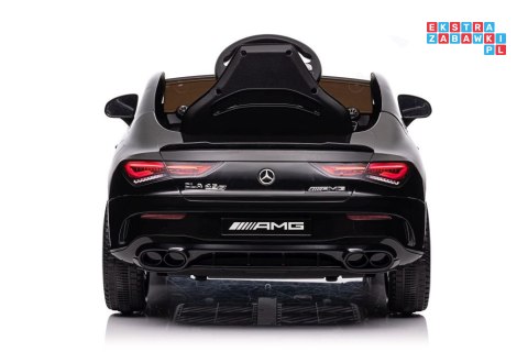 [19788] Mercedes CLA 45S AMG na akumulator 4x45W 12V/7Ah Lakier Ekoskóra EVA MP3 USB LED - czarny