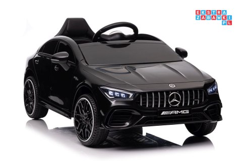 [19788] Mercedes CLA 45S AMG na akumulator 4x45W 12V/7Ah Lakier Ekoskóra EVA MP3 USB LED - czarny