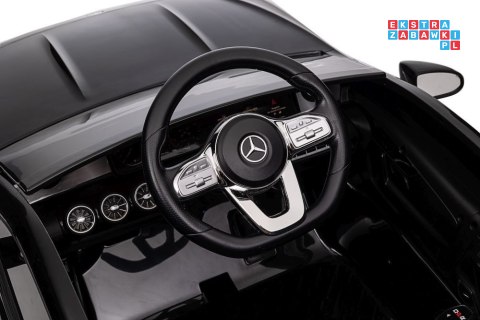 [19788] Mercedes CLA 45S AMG na akumulator 4x45W 12V/7Ah Lakier Ekoskóra EVA MP3 USB LED - czarny