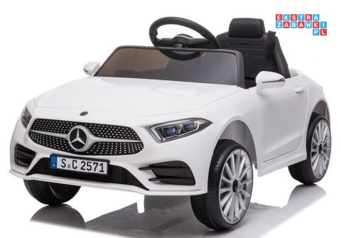 Mercedes CLS 350 Pojazd 2x35W Auto na Akumulator Ekoskóra EVA LED MP3