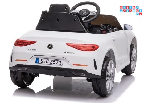 Mercedes CLS 350 Pojazd 2x35W Auto na Akumulator Ekoskóra EVA LED MP3