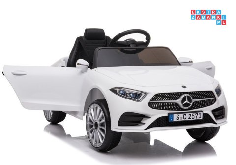 Mercedes CLS 350 Pojazd 2x35W Auto na Akumulator Ekoskóra EVA LED MP3