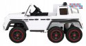 Mercedes G63 AMG Autko na akumulator + Pilot + 6 kół EVA + Wolny Start + MP3 LED