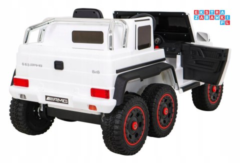 Mercedes G63 AMG Autko na akumulator + Pilot + 6 kół EVA + Wolny Start + MP3 LED