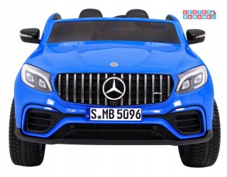 Niebieski Mercedes GLC 63S na akumulator - 4x45W, 24V/7Ah, MP4, LED, Ekoskóra, Wolny Start, EVA - [XMX-608]