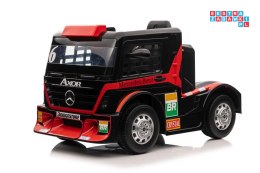 [4251] Ciężarówka Mercedes XMX622 na akumulator 2x45W 12V/10Ah Ekoskóra EVA LED - czerwony