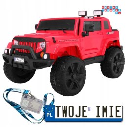 Mighty Jeep 4x45W z Pilotem Auto na akumulator dla dzieci 2 bagażniki