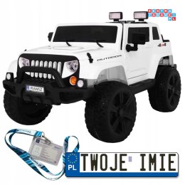 Mighty Jeep 4x45W z Pilotem Auto na akumulator dla dzieci 2 bagażniki