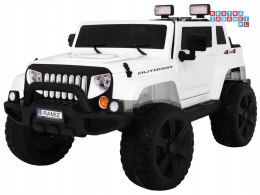 Mighty Jeep 4x45W z Pilotem Auto na akumulator dla dzieci 2 bagażniki