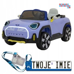 Mini Concept Aceman autko na akumulator dla dzieci EVA LED AUX USB