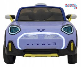 [JE1688] Mini Concept Aceman na akumulator 4x4 2x35W 2x20W 12V/9Ah EVA LED AUX USB - fioletowy