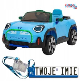 Mini Concept Aceman autko na akumulator dla dzieci EVA LED AUX USB