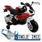 [1719] Motocykl BMW S1000RR na akumulator 2x45W 12V/7Ah ekoskóra EVA LED - czerwony