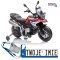 [11949] Motocykl BMW F850 licencjonowany na akumulator 2x45W 12V/7Ah LED MP3 wolny start - czerwony