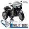 [3207] Motocykl Goldwing Trójkołowy na akumulator 2x45W 12V/7Ah ekoskóra EVA LED - czarny