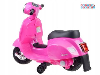 Różowy Motor dla dzieci Skuter na akumulator Vespa