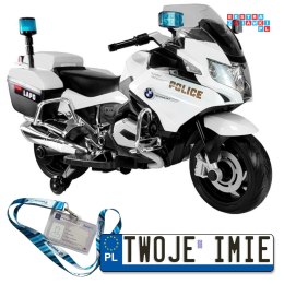 [2818] Motocykl BMW R1200 Policja na akumulator 1x45W 12V/3.5Ah EVA LED - biały