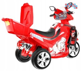 Motorek F928 30W Z klaksonem Pojazd na akumulator Kufer Światła Melodie