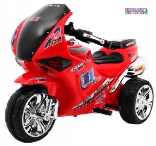 Czerwony Motorek Trójkołowy RR1000 na akumulator - ze schowkiem, Dźwięki