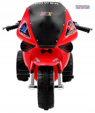 Czerwony Motorek Trójkołowy RR1000 na akumulator - ze schowkiem, Dźwięki
